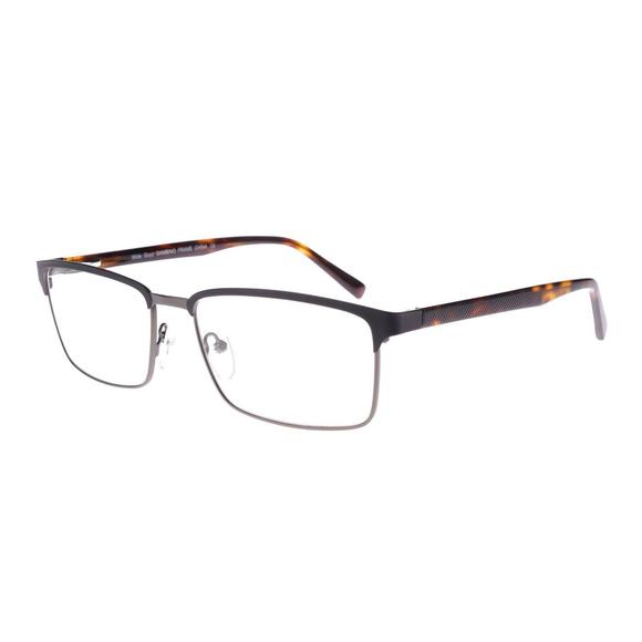 New Wide Guyz Black & Pewter GAMBINO Eyeglasses 60/18/150 - Picture 1 of 2